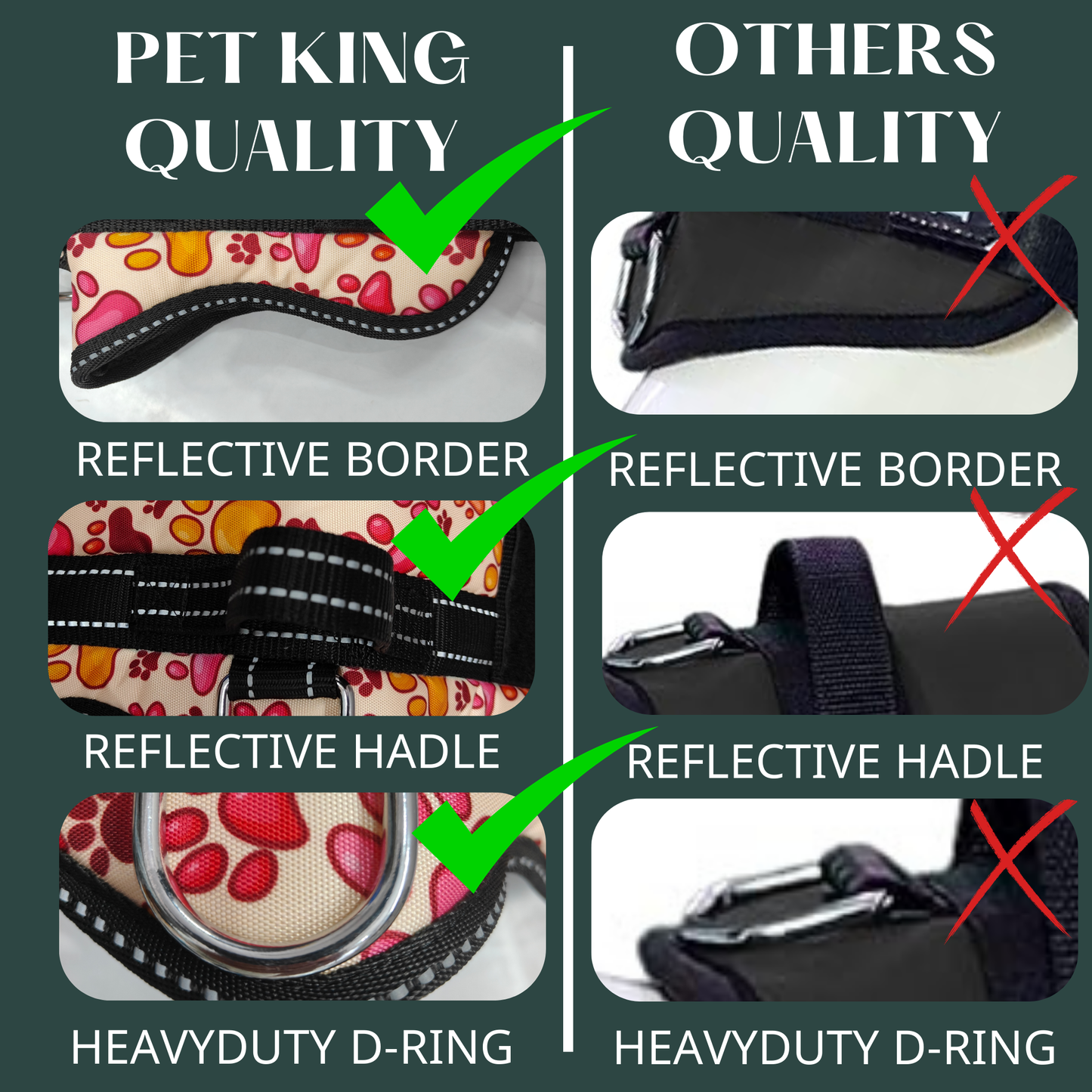 Space No-Pull Dog Harness With Leash